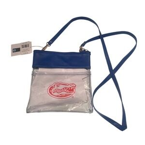 University of Florida Clear Crossbody Bag with Royal Blue Trim